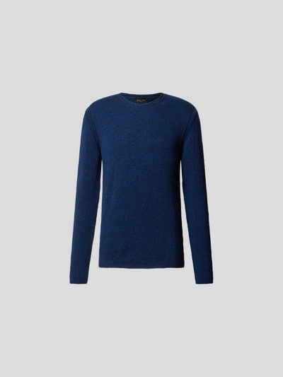 Roberto Collina Pullover mit Ziernaht Dunkelblau 2