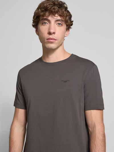 Marc O'Polo Denim Regular Fit T-Shirt aus reiner Baumwolle Anthrazit 3