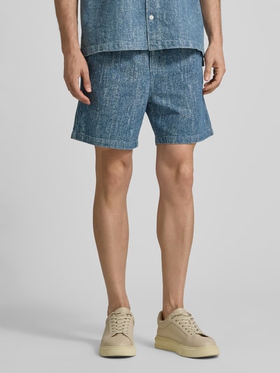 Samsøe Samsøe Shorts mit elastischem Bund Blau 4