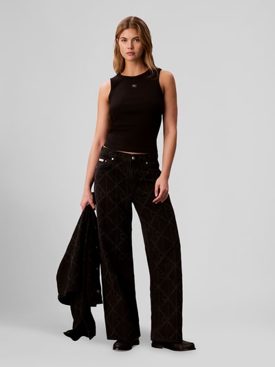 Calvin Klein Jeans Baggy Fit Jeans aus reiner Baumwolle im 5-Pocket-Design Black 1