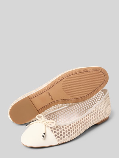 INUOVO Ballerinas mit Schleifendetail Offwhite 4