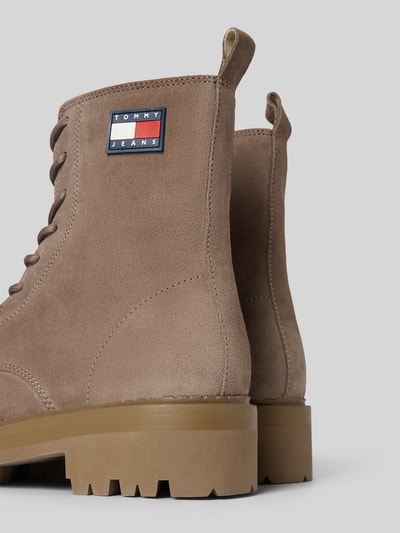 Tommy Jeans Lederboots mit Label-Badge Modell 'URBAN' Beige 2