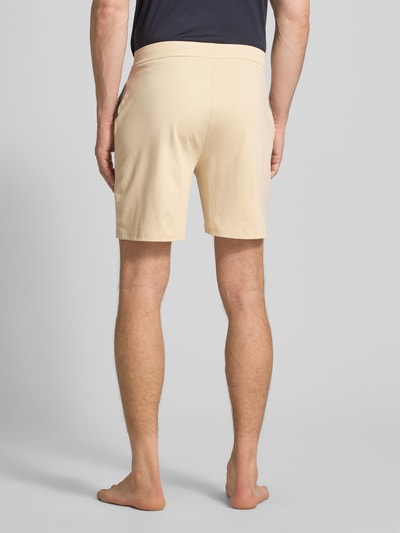 Christian Berg Men Regular fit sweatshorts met tunnelkoord Ecru - 5