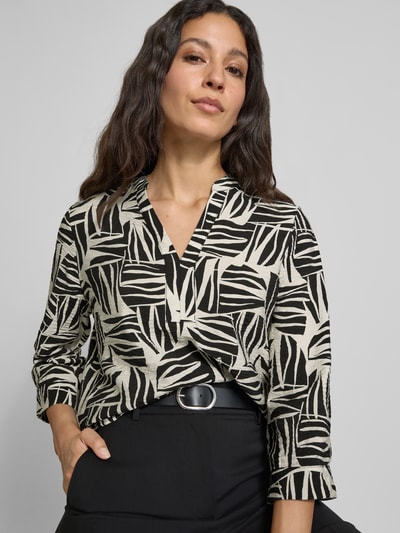 s.Oliver RED LABEL Bluzka o kroju regular fit z mieszanki wiskozy Czarny 3