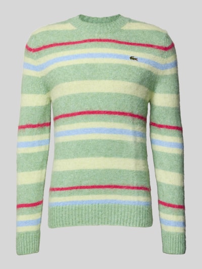 Lacoste Regular fit gebreide pullover met wol en alpaca Lichtgroen - 2