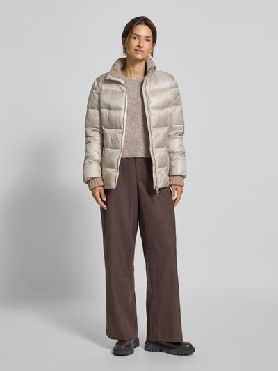 WHITE LABEL Gewatteerd jack met opstaande kraag Zilver - 1