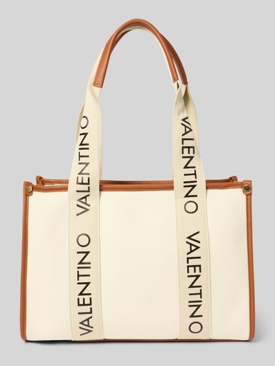 VALENTINO BAGS Handtasche mit Label-Details Modell 'CANDLE' Cognac 3