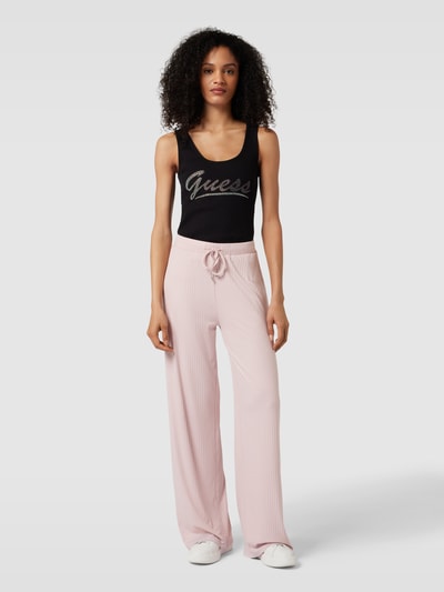 Guess Sweatpants met structuurmotief, model 'SAMANTHA' Oudroze - 1