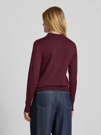 FREE/QUENT Regular fit shirt met lange mouwen van viscosemix, model 'Katie' Bordeaux - 5
