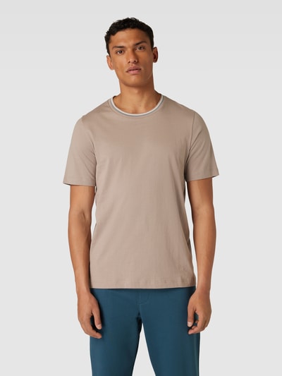 Schiesser T-Shirt mit Rundhalsausschnitt Modell 'Mix + Relax' Sand 4