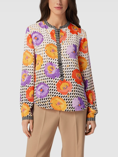 Marc Cain Blouse met all-over motief Rosé - 4