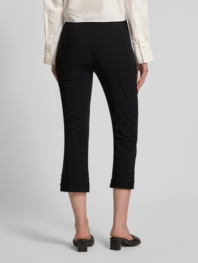STEHMANN Slim fit broek met verkort model, model 'Ina' Zwart - 5