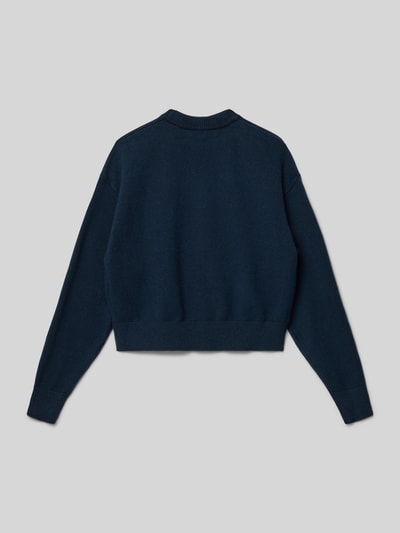 Garcia Gebreide pullover met ribboorden Marineblauw - 3