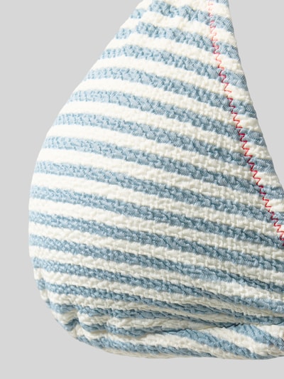 Banana Moon Bikinitop met structuurmotief, model 'BRARO' Blauw - 2