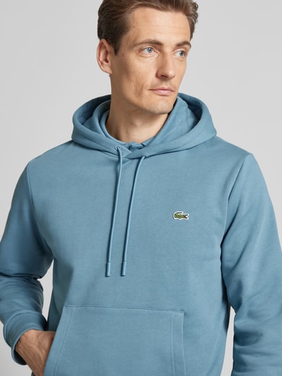 Lacoste Hoodie mit Label-Badge Rauchblau 3