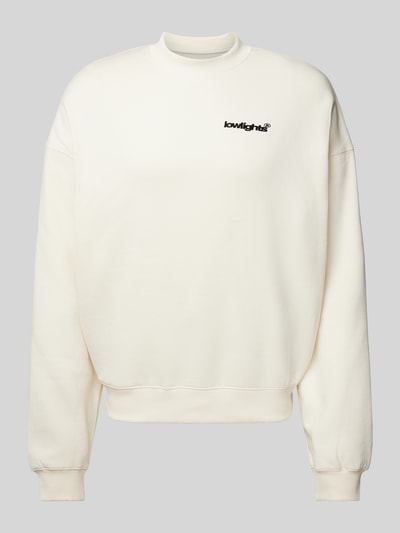 Low Lights Studios Oversized Sweatshirt mit Label-Stitching Offwhite 2