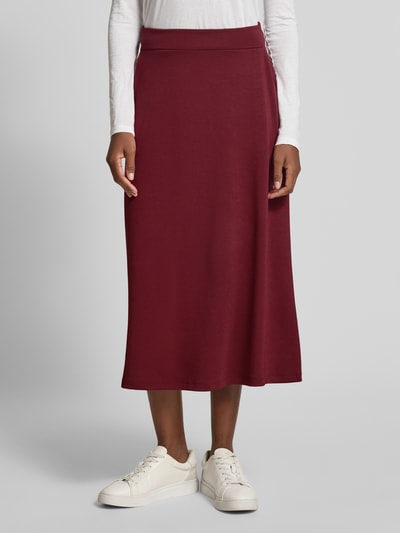 Soyaconcept Midirock mit elastischem Bund Modell 'BANU' Bordeaux 4