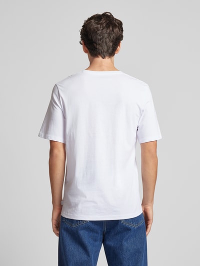 Jack & Jones T-Shirt mit V-Ausschnitt Modell 'ORGANIC BASIC' Weiss 5