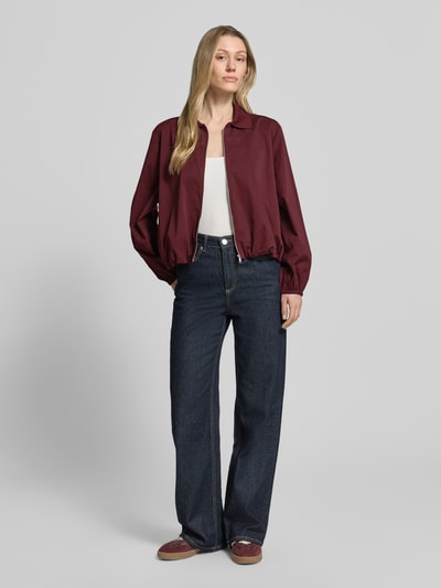 Marc O'Polo DENIM Blouson in boxy fit van katoenmix Bordeaux - 1