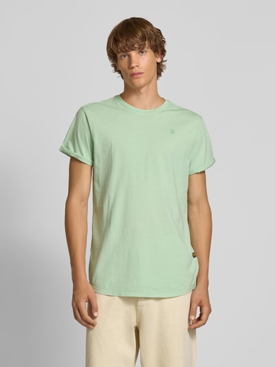 G-Star Raw T-Shirt mit Label-Detail und Rundhalsausschnitt Helltuerkis 4