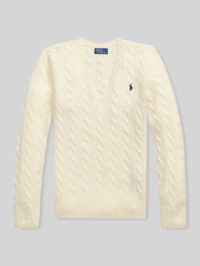 Polo Ralph Lauren Regular Fit Pullover aus Woll-Mix mit Kaschmir-Anteil Offwhite 2
