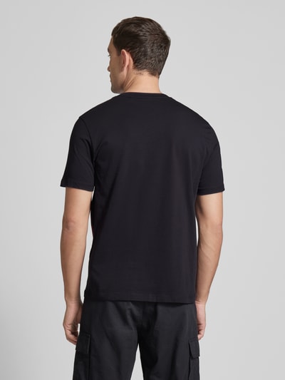 HUGO T-shirt z nadrukowanym motywem Czarny 5