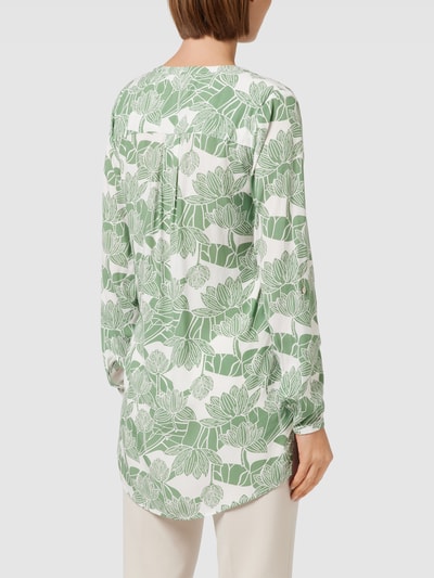 Montego Blouse met bloemmotief Grasgroen - 5