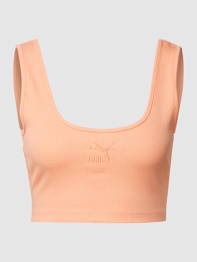 PUMA PERFORMANCE Crop Top mit Label-Stitching Apricot 2