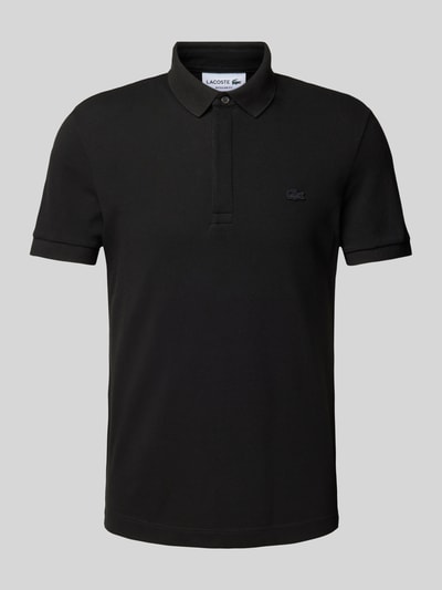 Lacoste Regular Fit Poloshirt mit Label-Patch Modell 'CORE PIQUE' Black 2