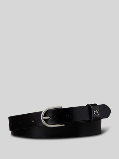 CK Calvin Klein Riem van echt leer met logodetail Zwart - 1