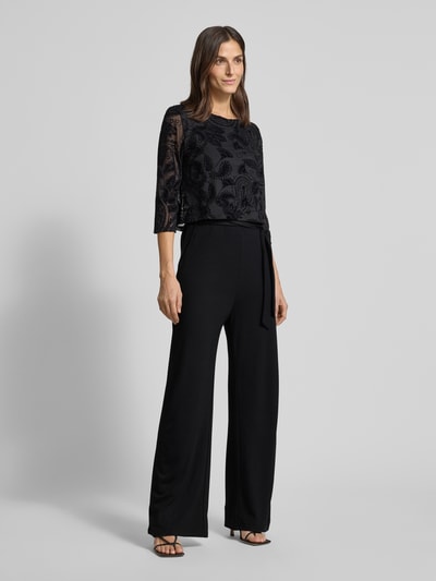 comma Jumpsuit mit U-Boot-Ausschnitt Black 1