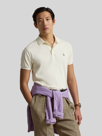 Polo Ralph Lauren Koszulka polo z czystej bawełny o kroju regular fit Złamany biały 4