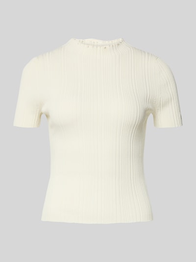 HUGO Slim Fit Pullover aus Viskose-Mix Modell 'SARPHAPILK' Offwhite 2