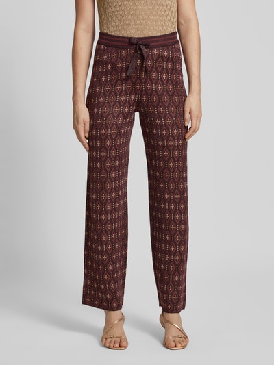 Scotch & Soda Straight Fit Sweatpants mit Tunnelzug Bordeaux 4