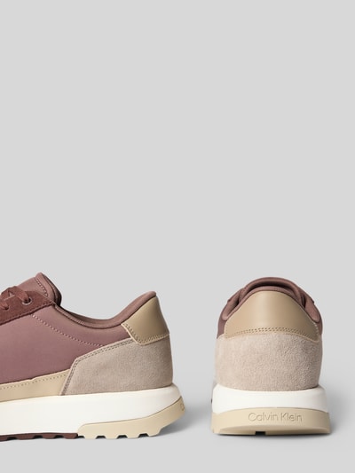 CK Calvin Klein Low Top Sneaker aus echtem Leder Taupe 2