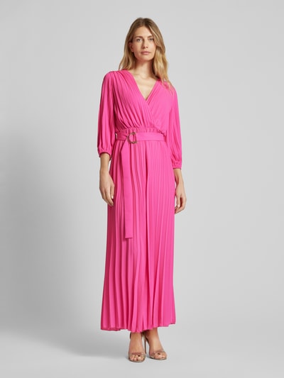 LIU JO BLACK Jumpsuit mit Plisseefalten Pink 4