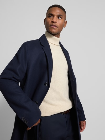 HUGO Regular Fit Mantel aus Woll-Mix Modell 'MALTE' Marine 3