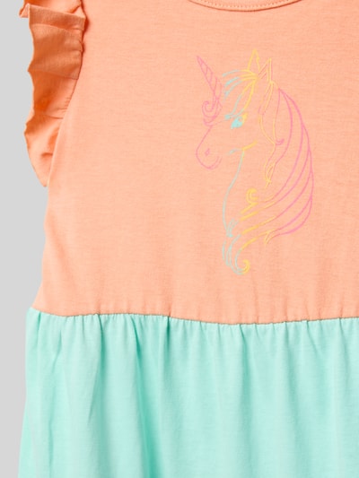 Blue Seven Kleid mit Motiv-Print Apricot 2