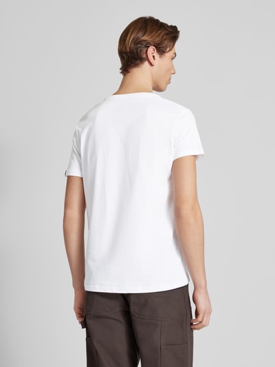 Alpha Industries T-shirt met labelprint Wit - 5