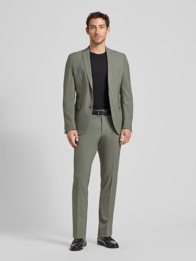 s.Oliver BLACK LABEL regular fit colbert met wol Olijfgroen - 1