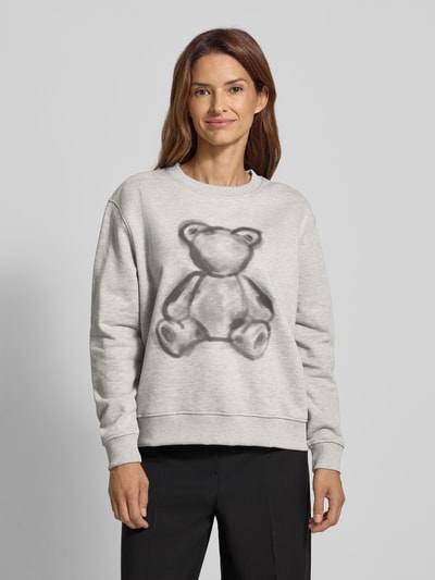 Milano Italy Sweatshirt mit Motiv-Print Anthrazit 4