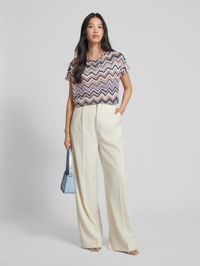 Betty Barclay T-shirt met cascadehals Rosé - 1