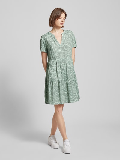 Only Mini-jurk van viscose met bloemenmotief, model 'ZALLY LIFE' Mintgroen - 1