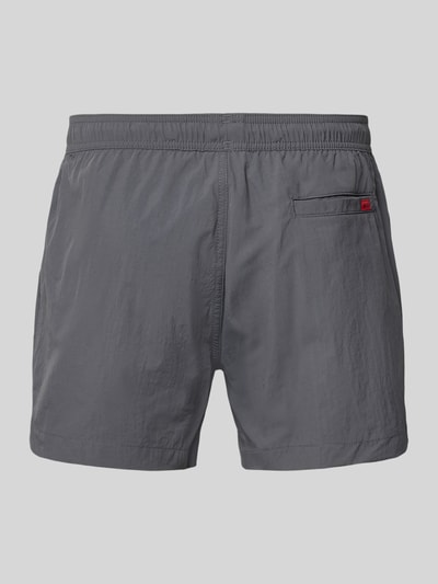 HUGO Badeshorts mit Label Patch Modell 'DOMINICA' Anthrazit 3