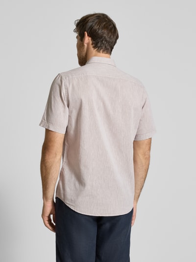 Lerros Regular Fit Freizeithemd aus Baumwoll-Leinen-Mix Beige 5