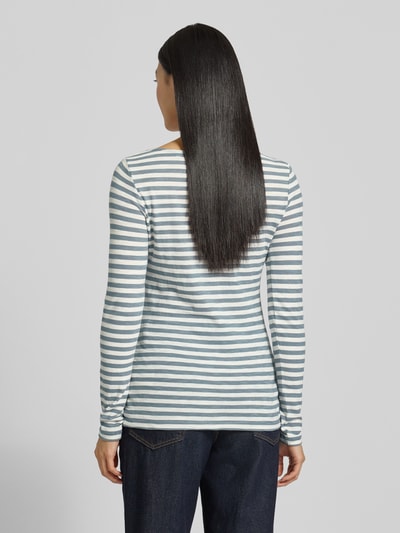 Marc O'Polo Bluzka z długim rękawem o kroju regular fit z mieszanki dżerseju i bawełny Szaroniebieski 5