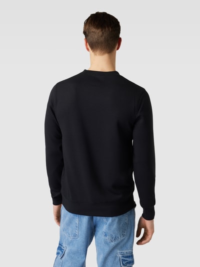 Casual Friday Sweatshirt met ronde hals, model 'Sebastian' Zwart - 5