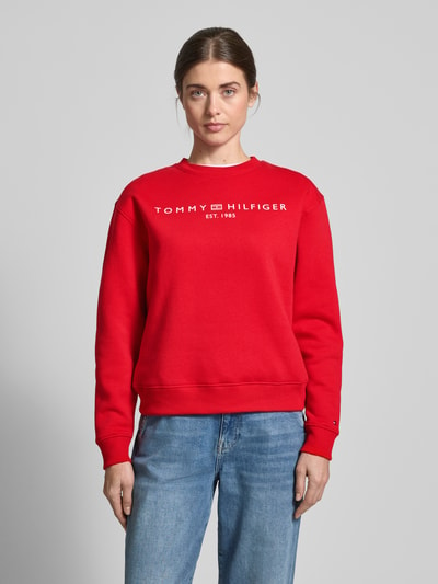 Tommy Hilfiger Sweatshirt van katoenmix Rood - 4