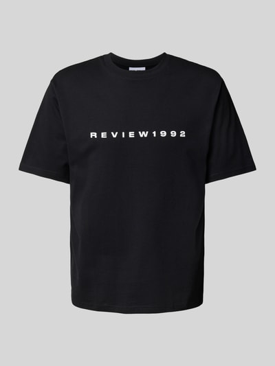 REVIEW T-Shirt mit Label-Print Black 2