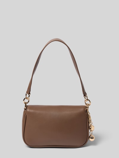 Liu Jo White Handtasche mit Klickverschluss Modell 'ADIVA' Mittelbraun 3